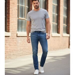 Men’s George Slim Straight blue jean 34/32